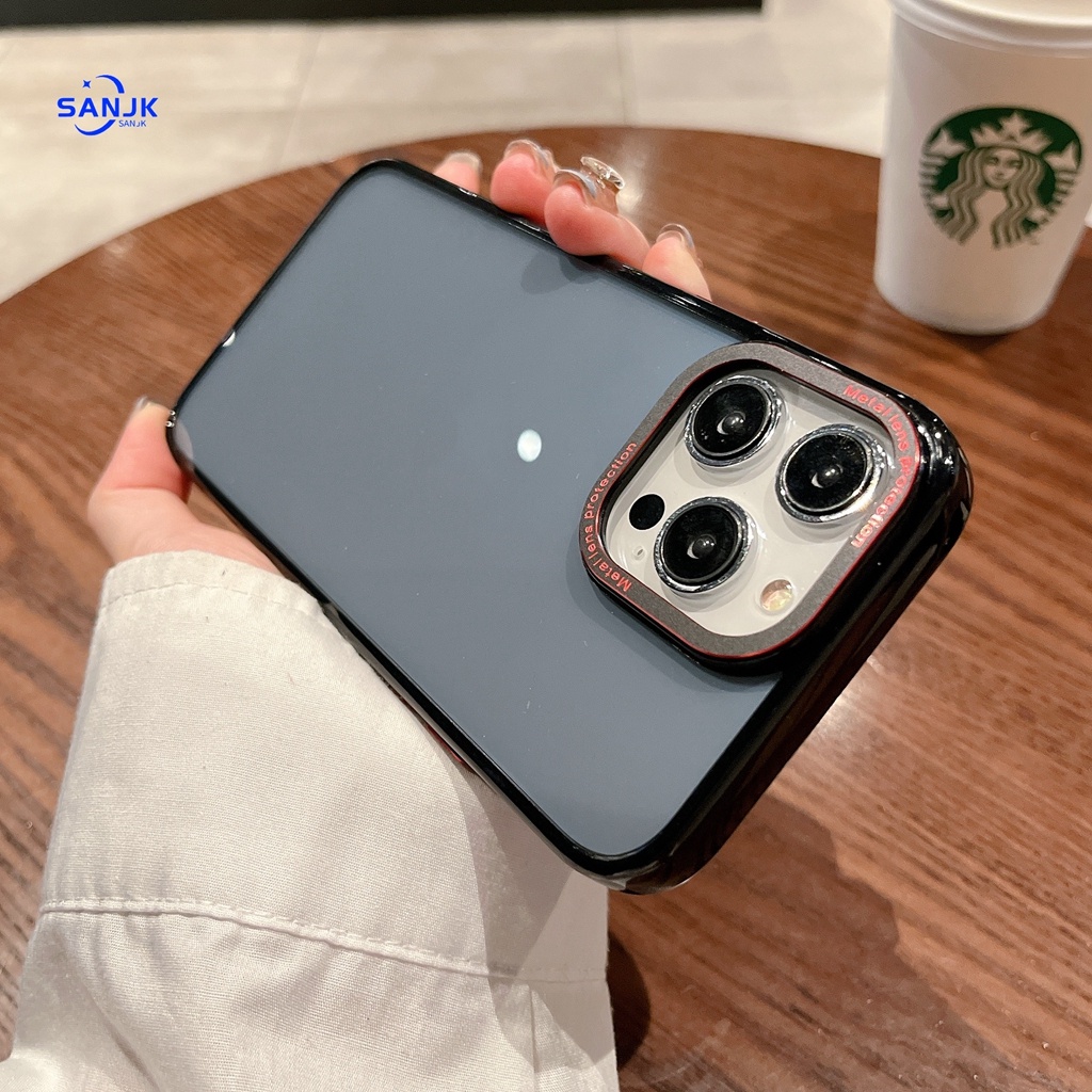 New ！！high quality Suitable for iPhone 14 anti fingerprint phone case iPhone 14 plus 12 13 14 Pro Max hard case metal camera+metal button phone case