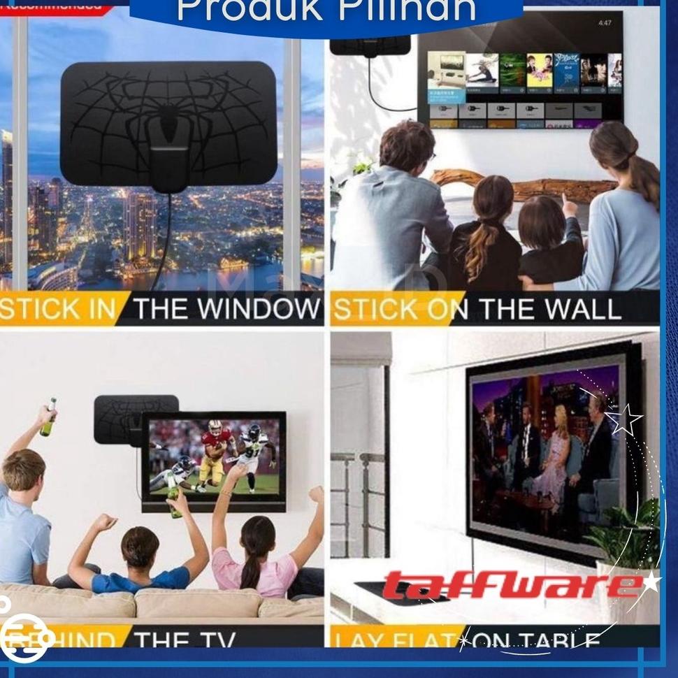 Modern.. Amplifier Booster Antena TV Digital HD Indoor / Dalam Ruangan Penguat Sinyal 01