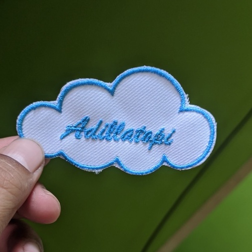 NAMETAG BENTU AWAN BISA CUSTOM NAMA