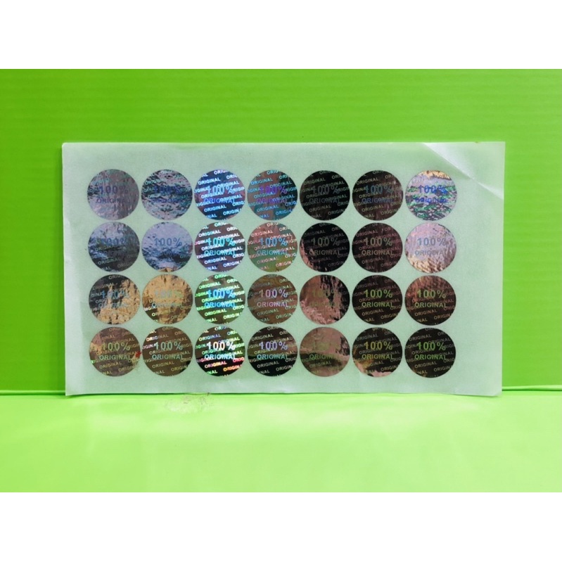

STIKER HOLOGRAM Mini ORIGINAL Silver Tempelan 100 % STICKER Samsung