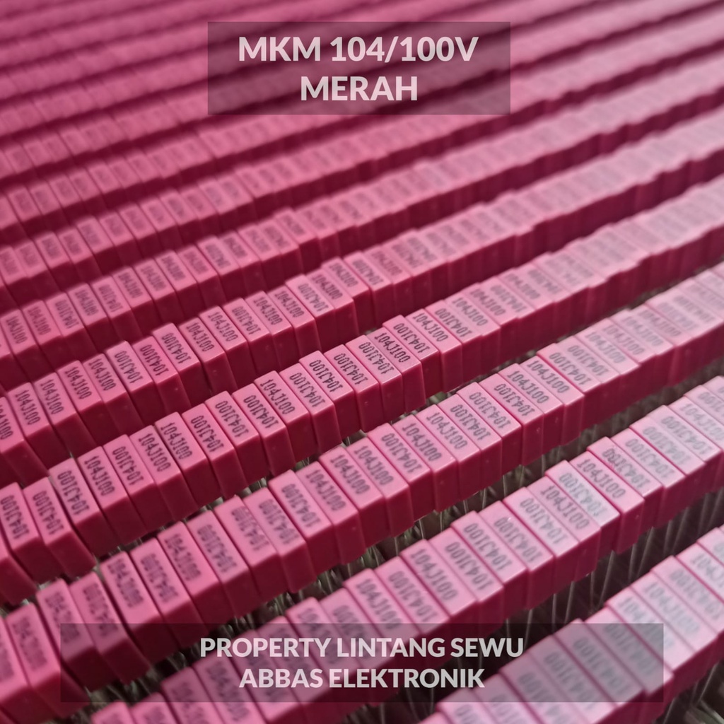 KAPASITOR CAPASITOR MKT 104-100V 100 NANO 100 VOLT