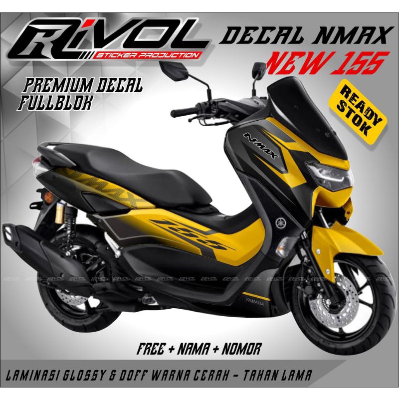 STICKER DECAL VARIASI MOTOR YAMAHA NMAX NEW 2021 FULL BODY STRIPING VARIASI DECAL NMAX NEW