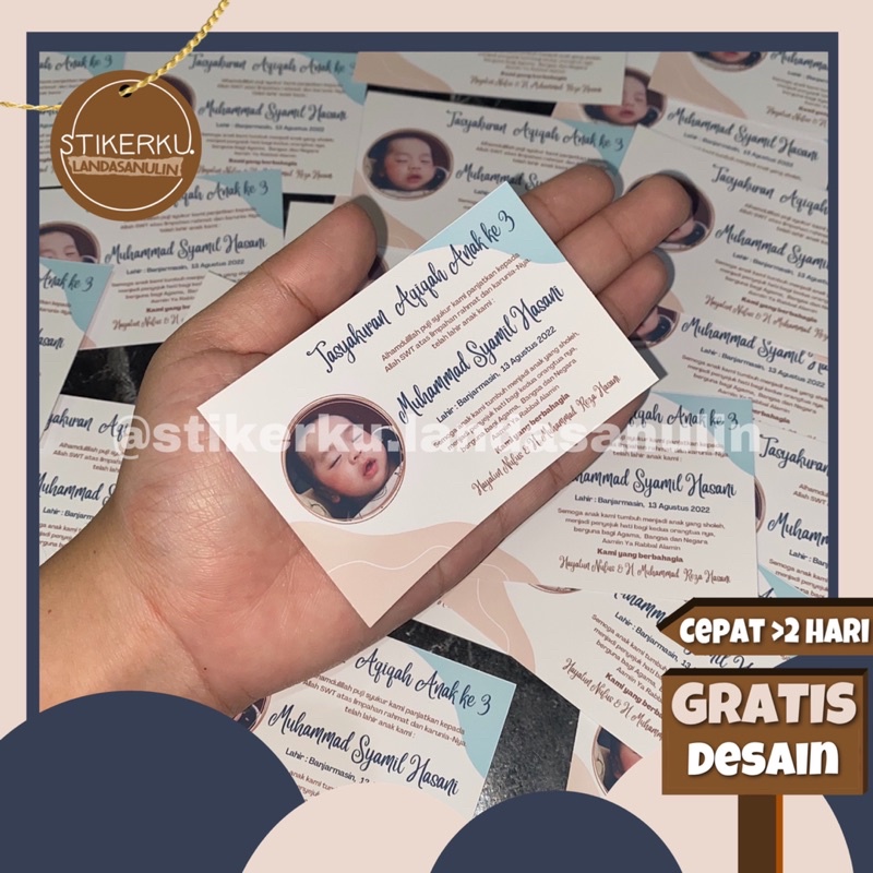 

Stiker ulang tahun stiker box tasyakuran tasmiyah aqiqah free desain