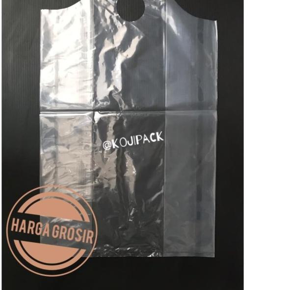 

Kantong Shopping Bag Plastik PE Diamond ukuran 30 Plong Gunung Bening