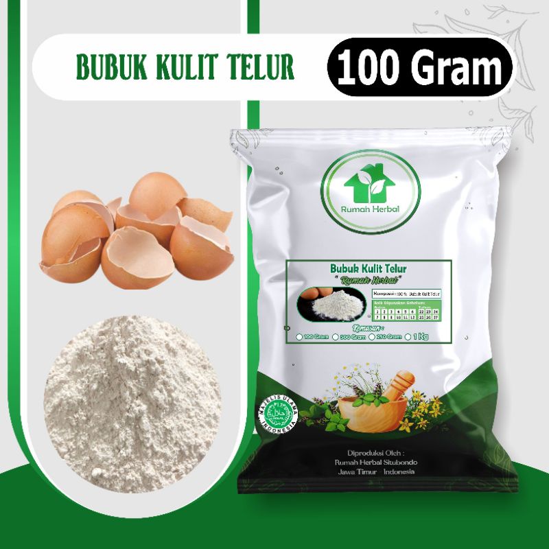 

Bubuk kulit telur murni kemasan 100gram