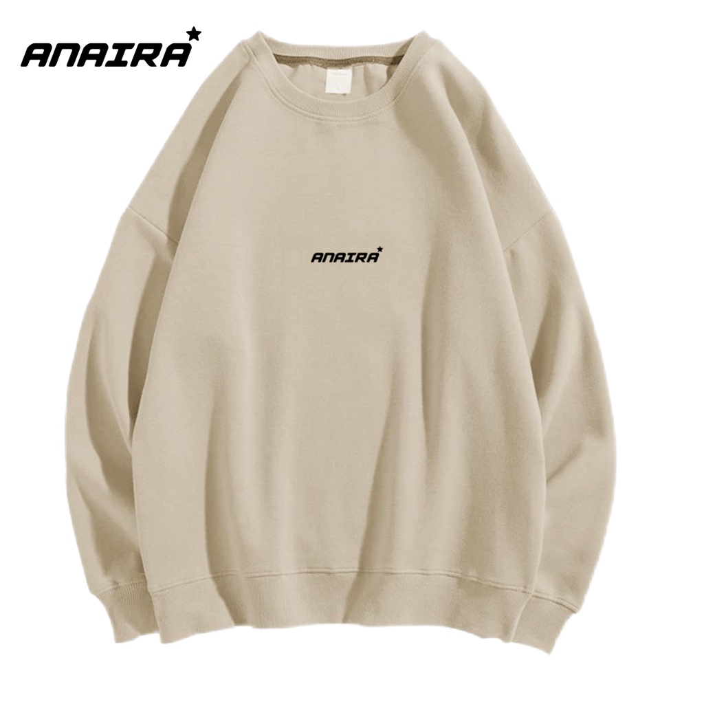 SWEATER ANAIRA CREWNECK PRIA WANITA Size M-XXL