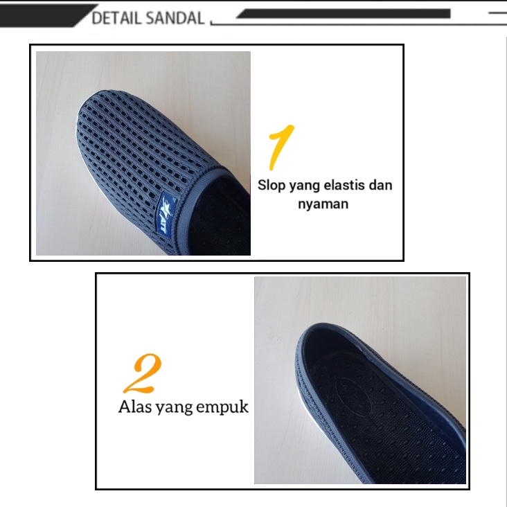 gof ATT PSO 159 SEPATU KARET SLIP ON Sepatu Cowok/Cewek Casual Anti Air Empuk Tidak Lecet Ringan