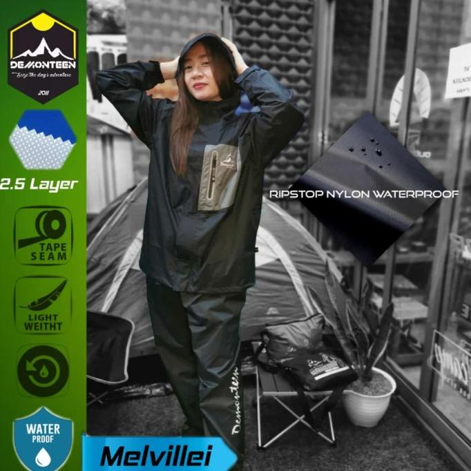Raincoat jas hujan DEMONTEEN OUTDOOR MELVILLEI not eiger consina rei