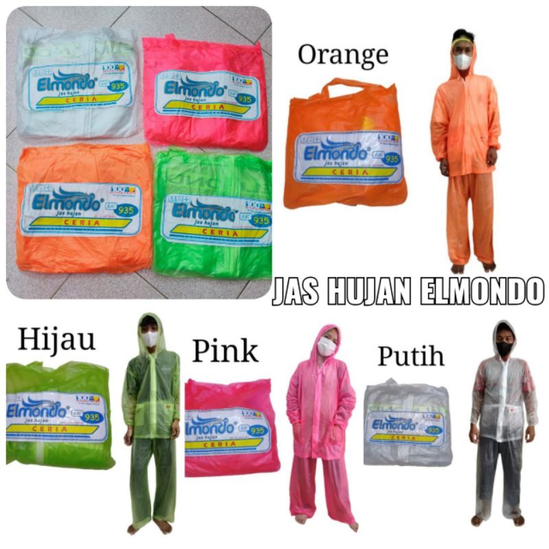 jas hujan elmondo / jas hujan eva dewasa