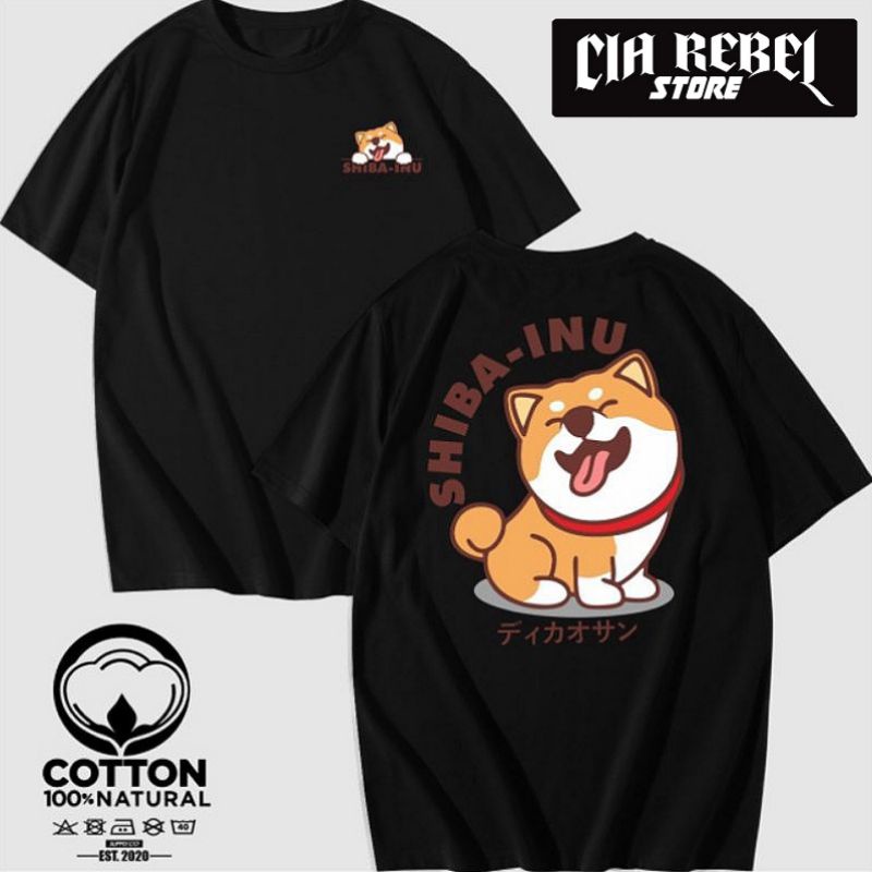 KAOS BAJU DISTRO SHIBA INU CRYPTO - CIA REBEL