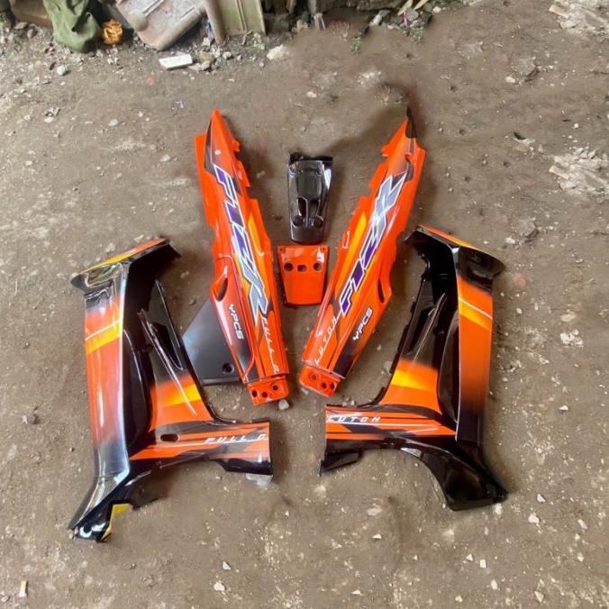 Cover Body fullset yama Fizr Fiz R Full Clutch Orange 2001