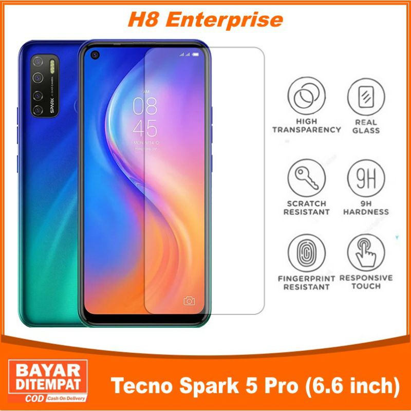 Tempered Glass Kaca Tecno Spark 5 Pro Tempered Glass Tecno Spark 5pro