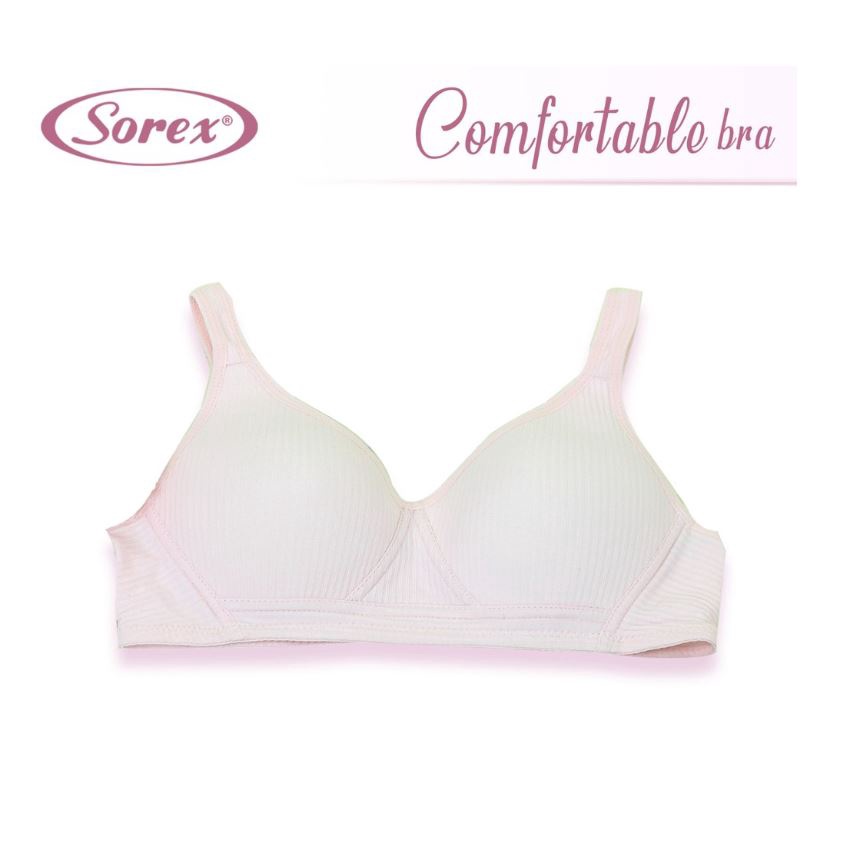 Sorex 1 pcs BH Busa Tanpa Kawat Kait 3 Setara Cup B Comfortable Bra Harian Bra 99175 - Pakaian Dalam Wanita