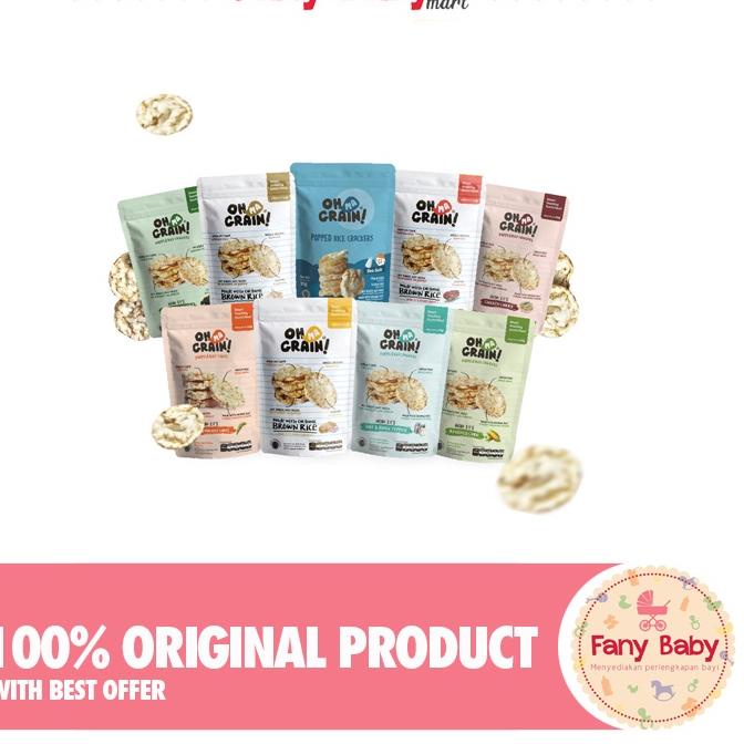 

New Arrival--OHMA GRAIN! POPPED RICE CRACKERS - SNACK SEHAT