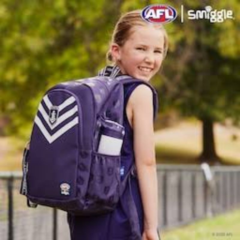 tas smiggle backpack ori afl australian football league