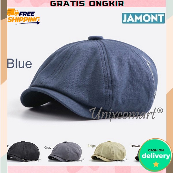 Topi Baret Pria Kekinian Terbaru Topi Cowok Baret Kasual Import Topi Pria Dewasa Murah Pelukis Bucke