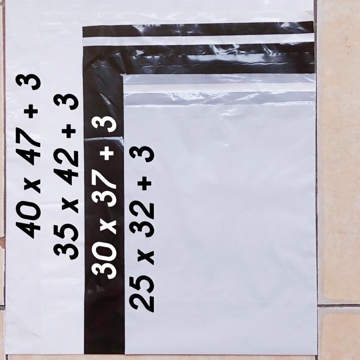 

Terbaik! plastik packing POLYMAILER JUMBO 40x50 0.4 100 lembar hitam putih plastik lem ✔