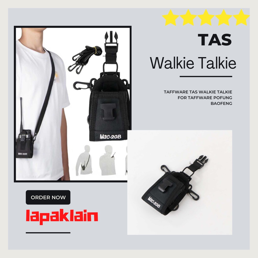 Taffware Tas Walkie Talkie for Taffware Pofung Baofeng - MSC-20B