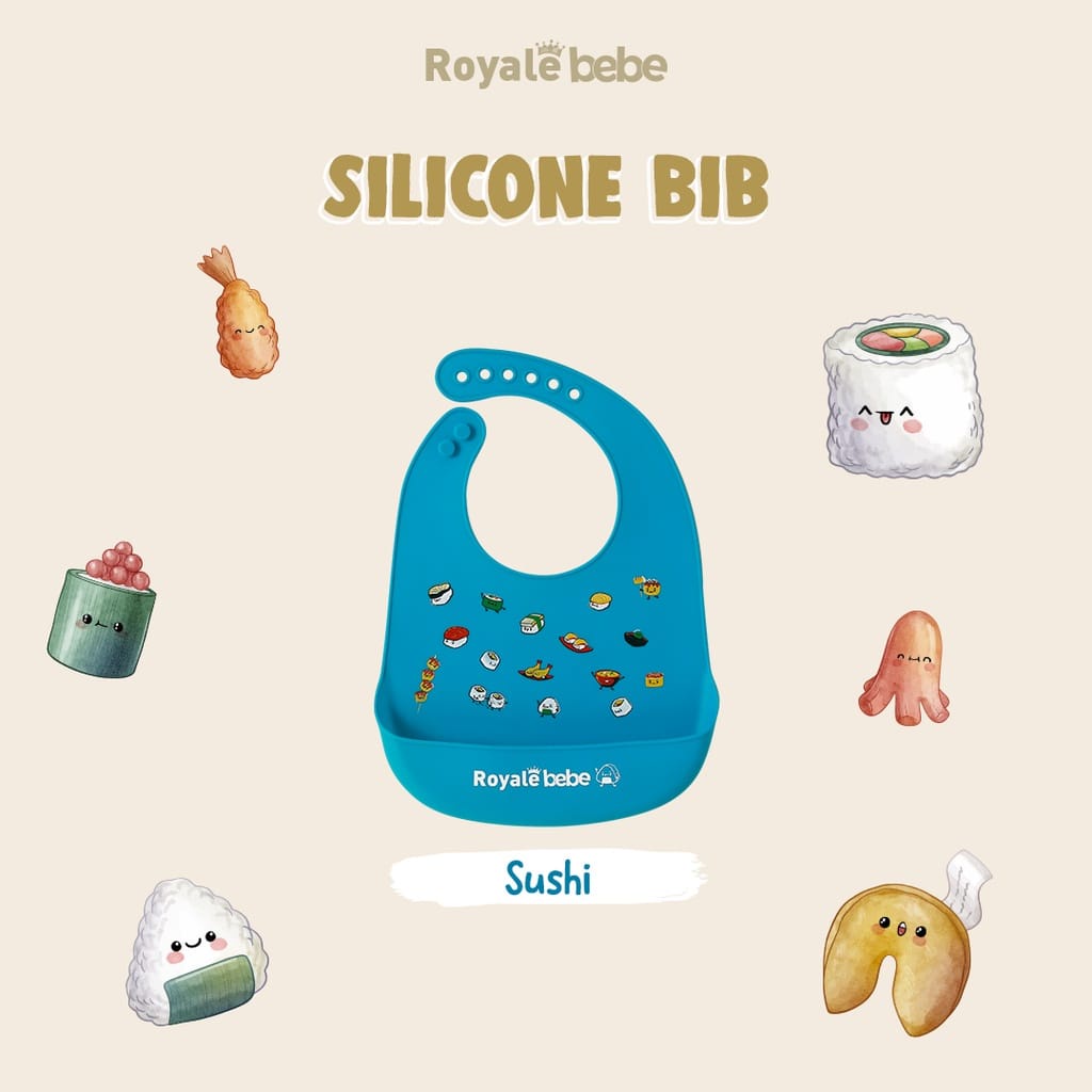 Royale Bebe  Silicone Bib Celemek Bayi Silikon