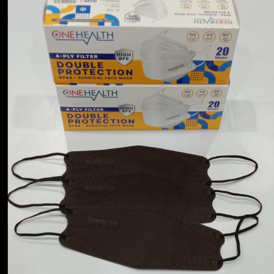 MASKER MEDIS KF94 ONEHEALTH 4 - PLY FILTER ISI 20 - MASKER KESEHATAN KF94