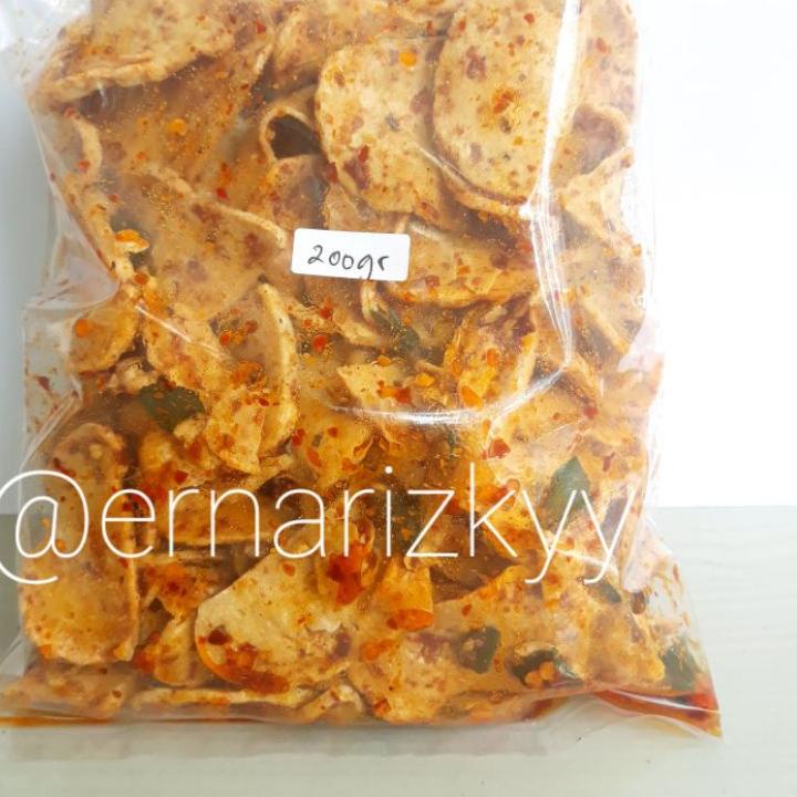 

TrxH2t7S--KRIPIK BASRENG SUPER RENYAH VIRAL [200 gr ] PEDAS DAUN JERUK BUMBU BASAH ( BEST SELLER )HALAL