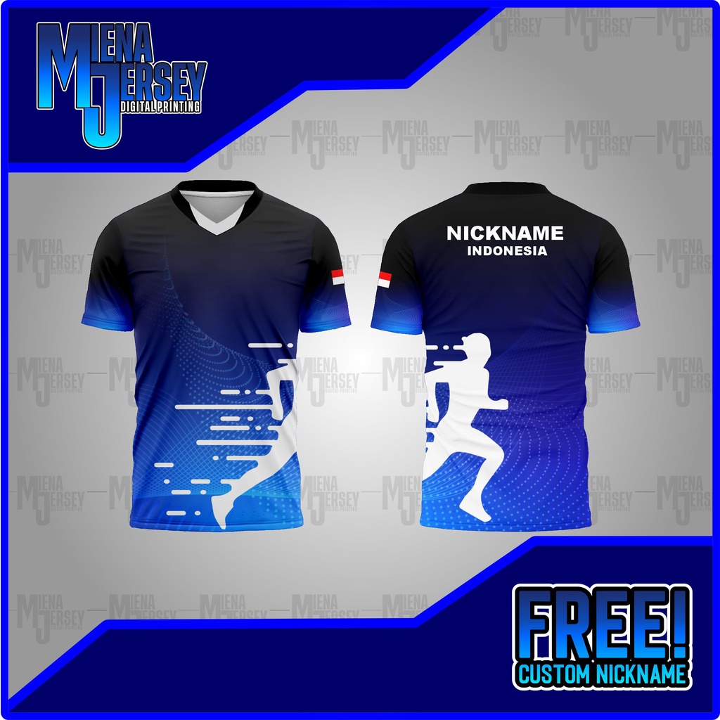 Jual JERSEY BAJU / KAOS RUNNING FREE CUSTOM NICK NAME Shopee Indonesia