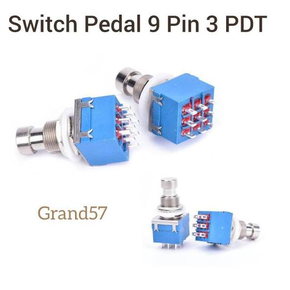 {SAB.18Oc22ѕ} switch pedal efek 9pin 3PDT gitar switch 9pin 3 PDT foot push true bypass