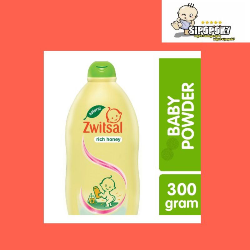 ZWITSAL Baby Powder Natural dengan Milk &amp; Honey 300gr