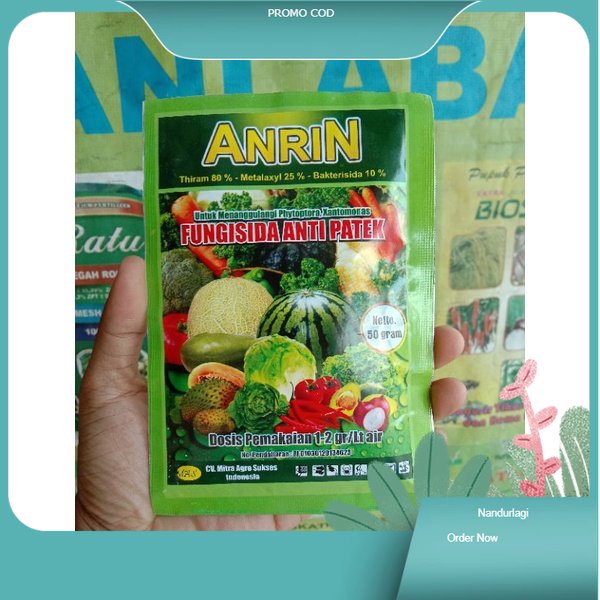 Fungisida Anti Patek Anrin 50 GR