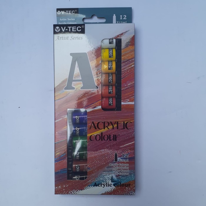 

Buruan Cat Acrylic V-Tec 12 Warna (12Ml) Promo