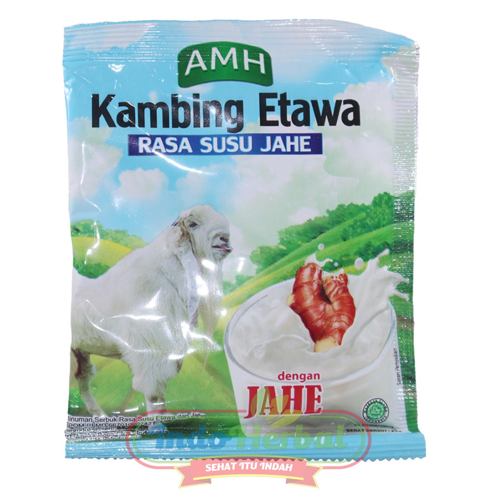 Susu Kambing Etawa FULL CREAM AMH (sachet) dengan Jahe Merah