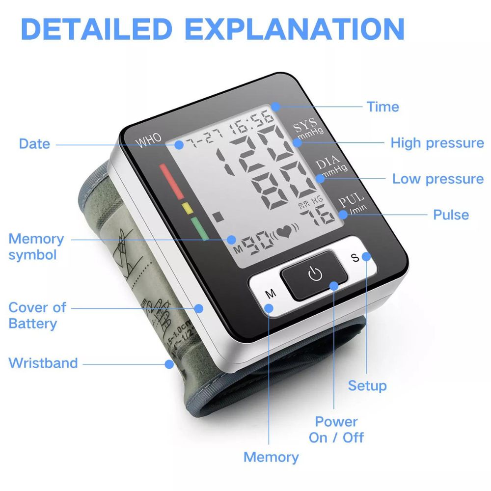 Tensimeter Digital Pengukur Tekanan Darah  Electronic Sphygmomanometer - CK-W133