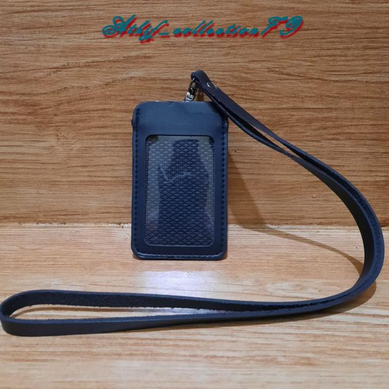 

SERBA MURAH Tempat Id Card Polos Kulit Holder Id Card Kulit Kalung 3178 か