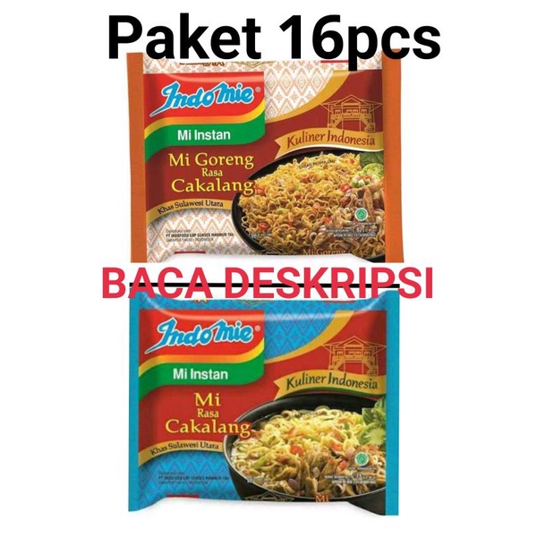 Jual Indomie Cakalang Goreng Kuah Khas Manado Mie Cakalang Paket 16pcs ...