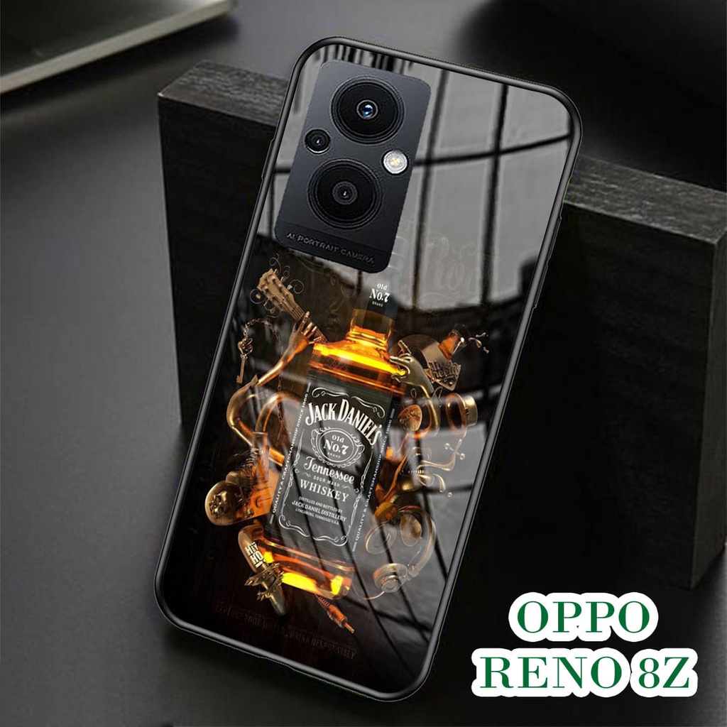 Softcase Glass Kaca OPPO RENO 8Z - Casing HP OPPO RENO 8Z [ S09 ].