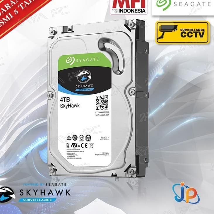 Stok Banyak QSAW8 Seagate PC Skyhawk 4TB 3.5" HDD/ HD/ Hardisk/ Harddisk Internal CCTV 51 Bayar Di T