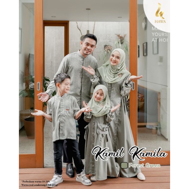 Moslem Ori Eid Series Couple Sarimbit Kamil Kamila Family Set By Hawa (Ready Please Cekstok)