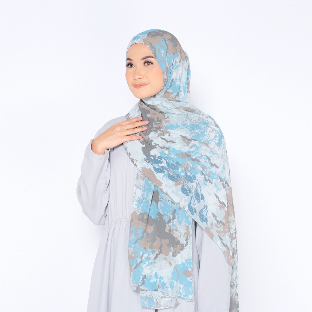 ZM Zaskia Mecca - Chasya Sky Pashmina Plisket - Jelita Indonesia - Edisi Lamun Ombak