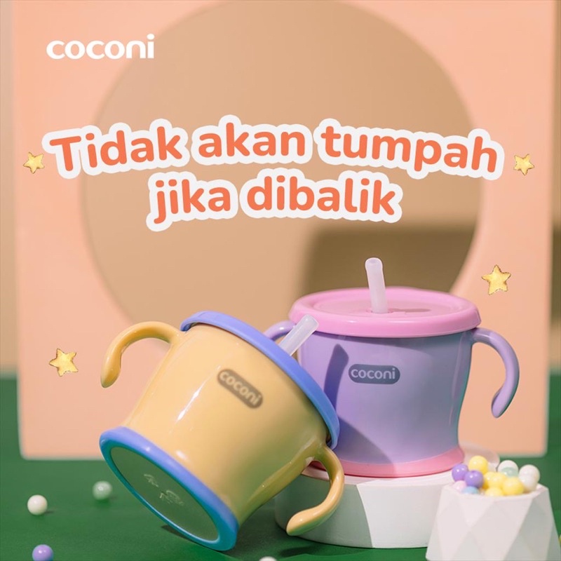 Coconi Early Age Straw Training Mug / Mug Gelas Bayi