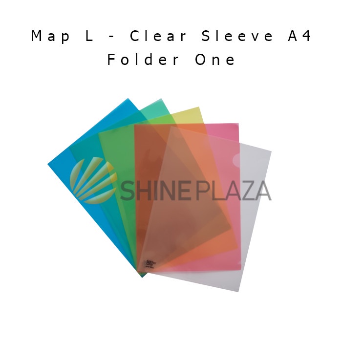 

Map L A4 - Clear Sleeve A4 Folder One - Merah