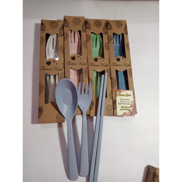 SOUVENIR SENDOK GARPU SUMPIT BOX RUSTIK