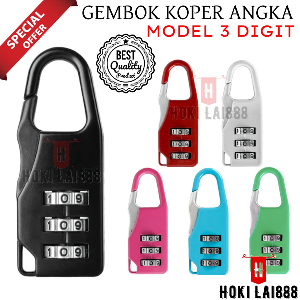 [HKL] GEMBOK SWISS / GEMBOK KOPER KODE ANGKA / GEMBOK KOPER GEMBOK RANSEL SWISS NUMERIC CODE / GEMBOK TRAVELLING