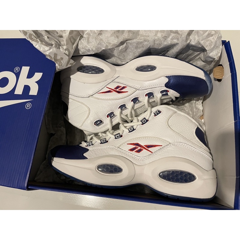 Reebok Question Mid Blue Toe Iverson - 43
