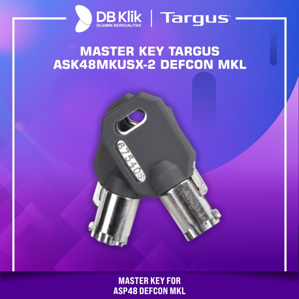 Master Key Targus ASK48MKUSX-2 DEFCON MKL Cable Lock For Targus ASP48