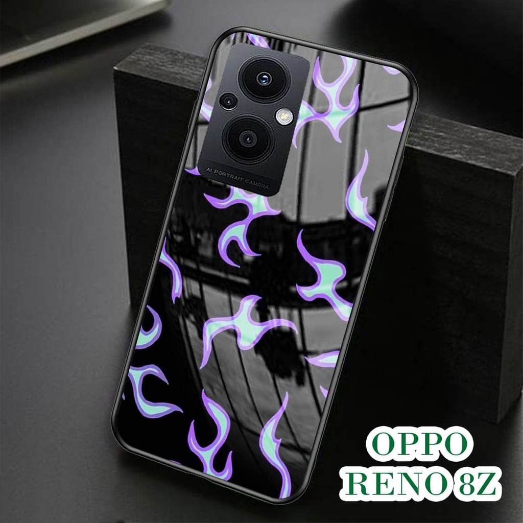 Softcase Kaca Oppo Reno 8z - Case Handphone OPPO Reno 8z [T68].
