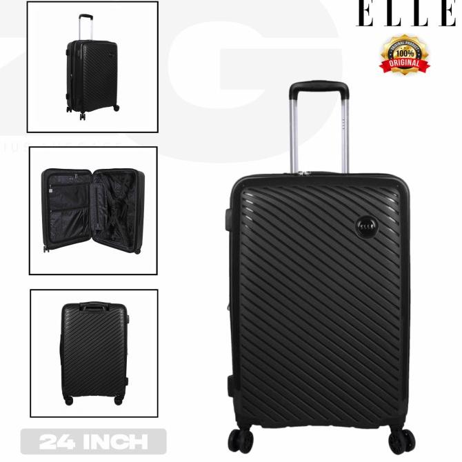 Koper 24 Inch Hardcase Elle (31245) Expand Tsa Warranty - Hitam Karinakeystore
