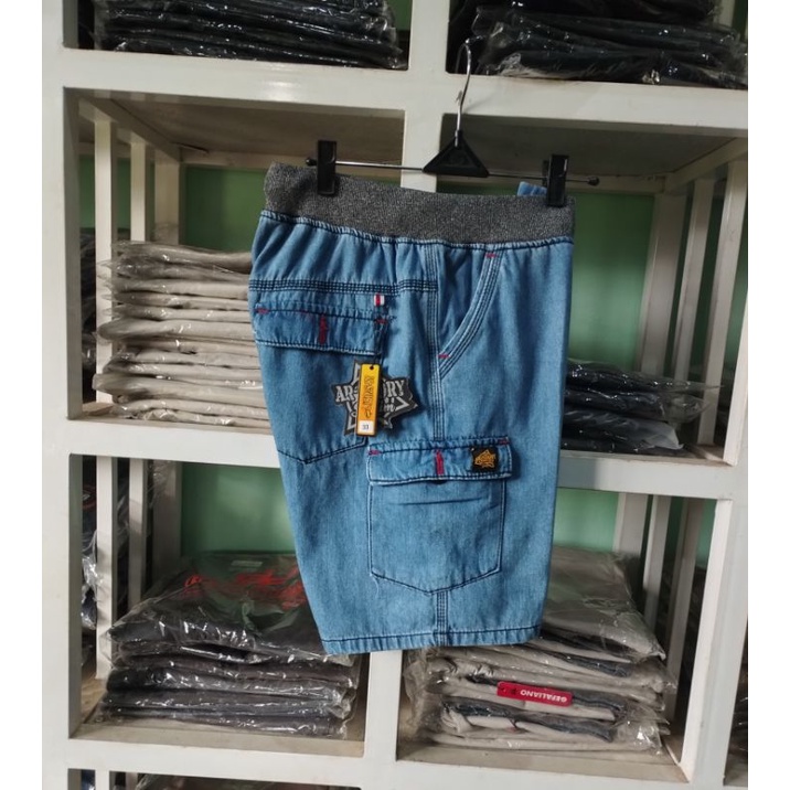 Celana Pendek Cargo Jeans Rip Kolor Original