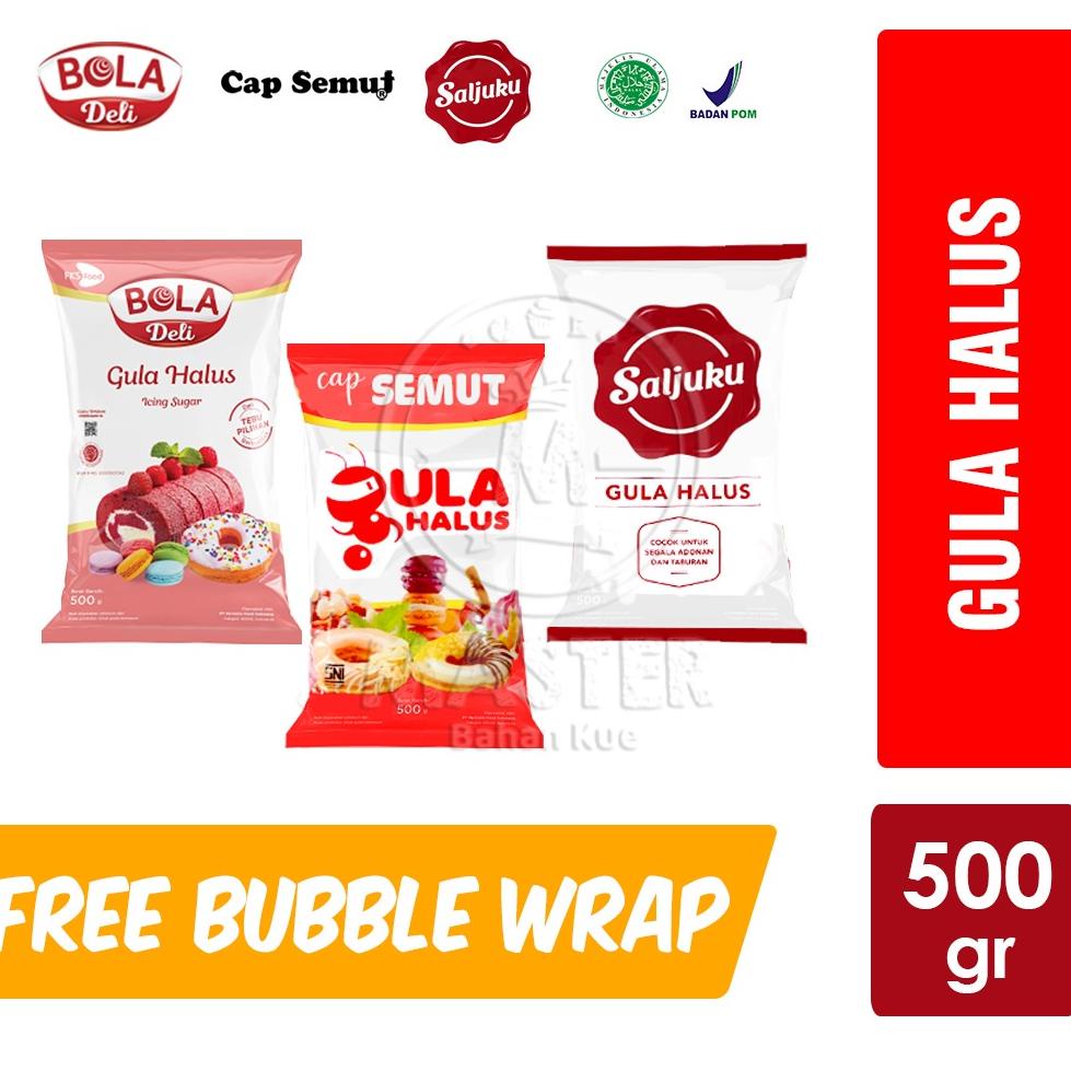 

ㅱV Gula halus Cap Semut / Saljuku / Bola Deli [500gr] READY 3581 ◈