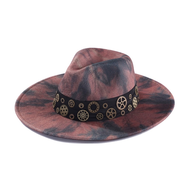 Topi Wanita Model Tepi Lebar Gaya Retro Untuk Kostum Cosplay