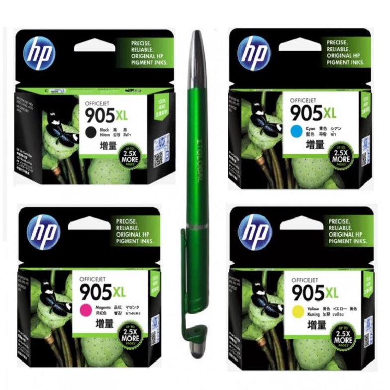 Tinta Printer Cartridge HP 905XL (B/C/M/Y) Ink Cartridge Original